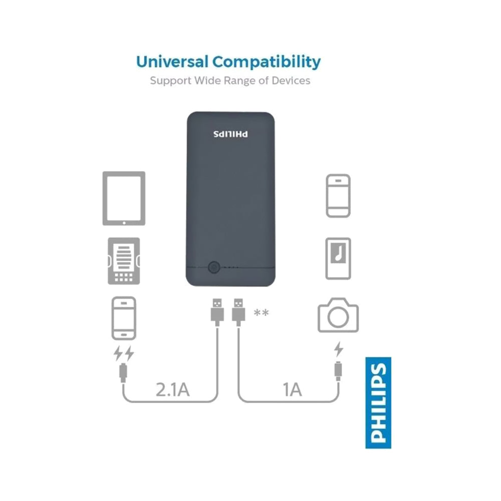 Philips Portable Power Bank 10000mAh Blue