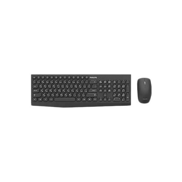 Philips Wireless Keyboard And Mouse Combo Black