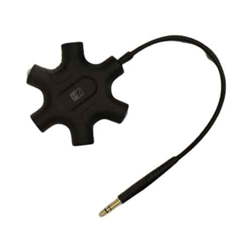 Heatz 5 In 1 AUX Splitter Cable Black