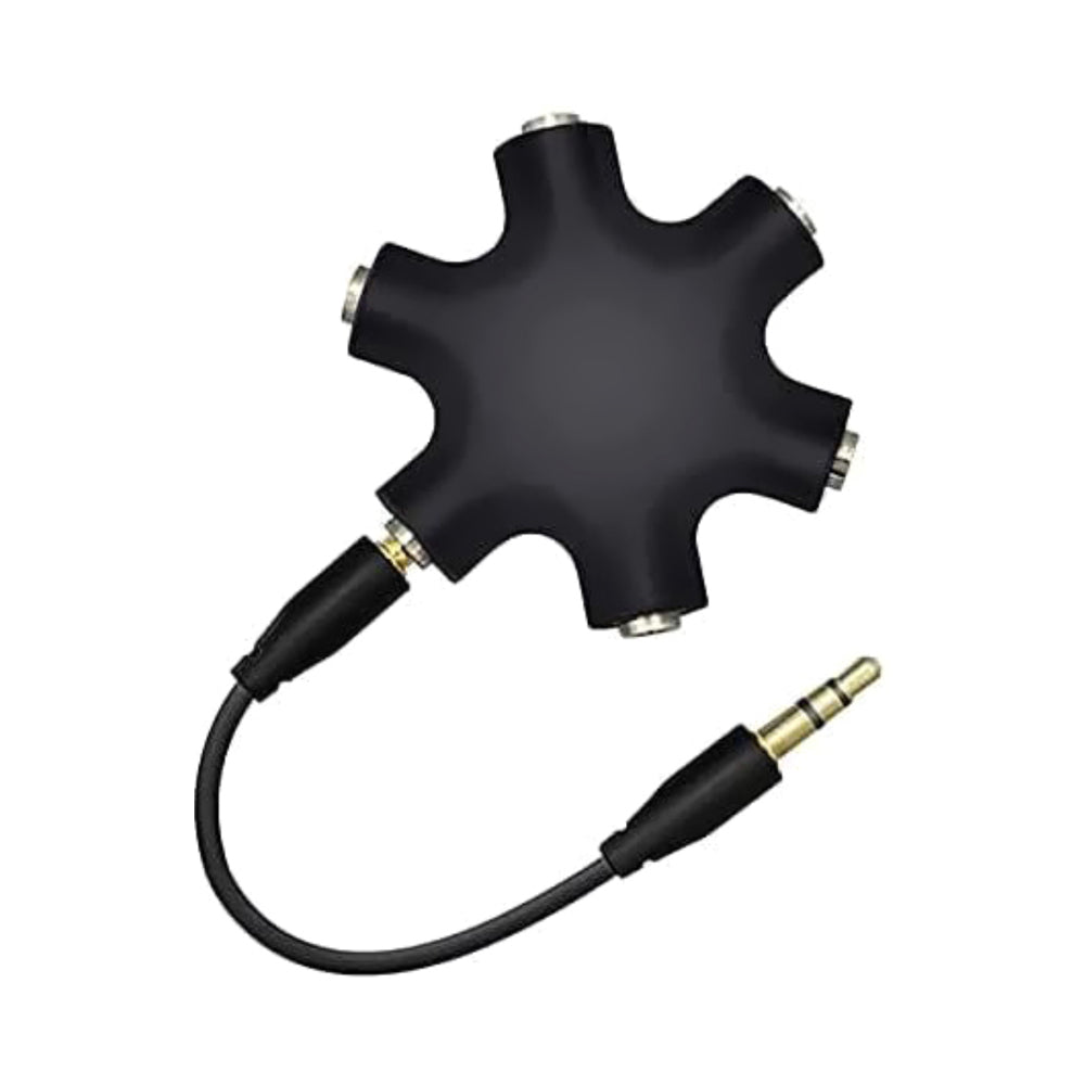 Heatz 5 In 1 AUX Splitter Cable Black