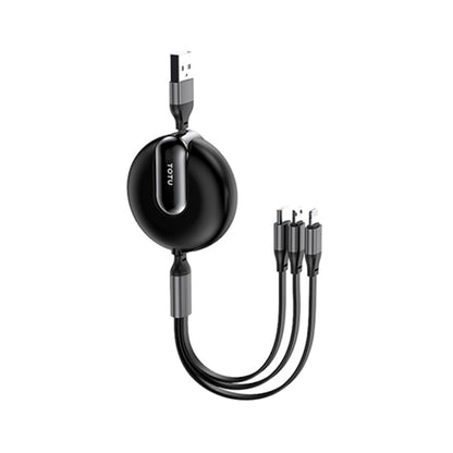 Totu Elite Series 3 in 1 Retractable Cable Black