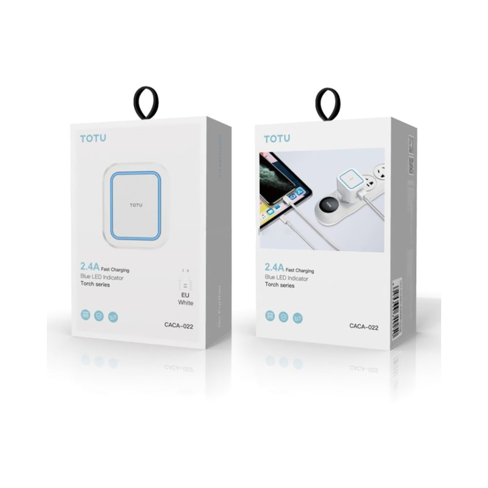 Totulife EU Dual USB Travel Charger White