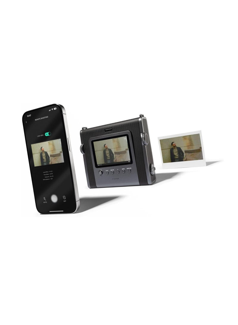 FUJIFILM INSTAX WIDE EVO HYBRID INSTANT BLACK CAMERA