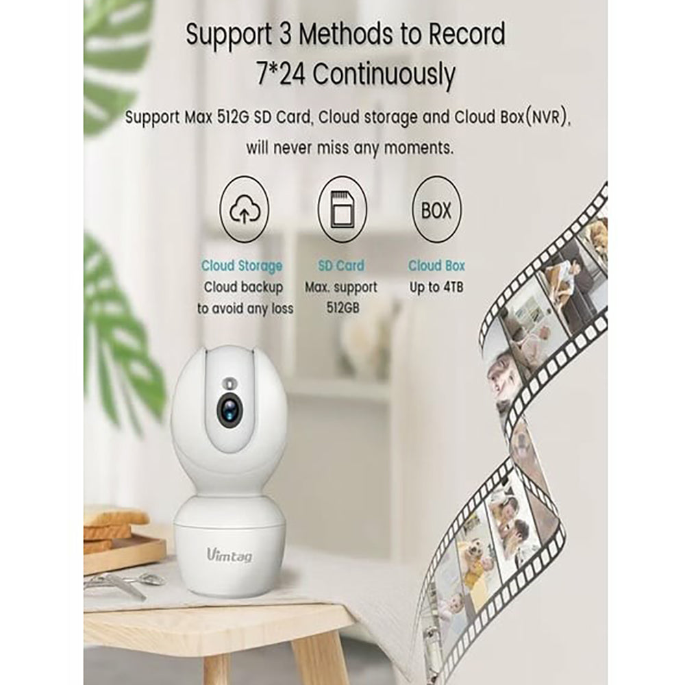 Vimtag Indoor Security Camera White