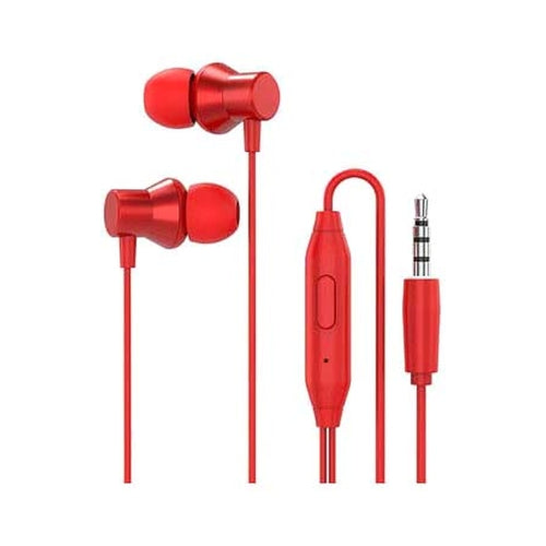 Lenovo Noise Reduction Wired In-Ear Earphones Red