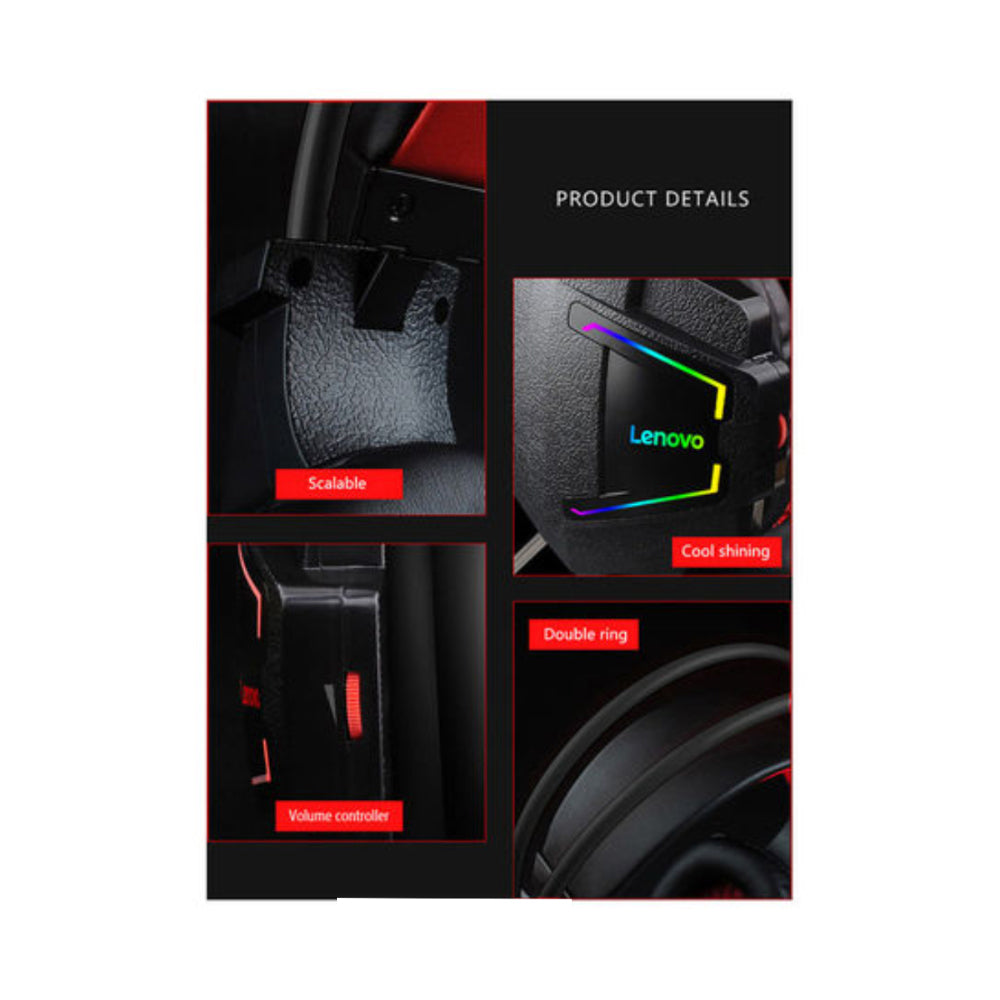 Lenovo Hu85 Wired Over-Ear Gaming Headphones