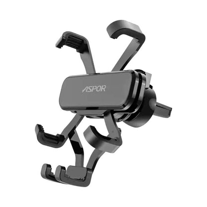 Aspor Hot Selling Gravity Mobile Car Mount Bracket Black