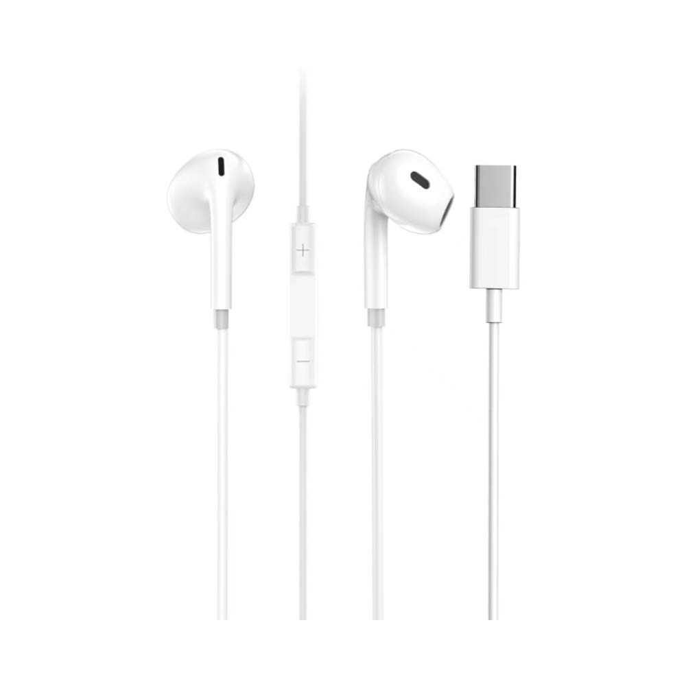 Aspor Type C Wired Earphone White