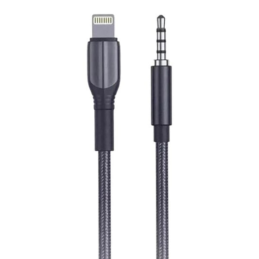 Aspor Lightning to 3.5mm AUX Audio Cable 1.2m Black