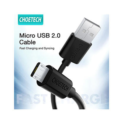 Choetech USB-A To Micro USB Cable Black