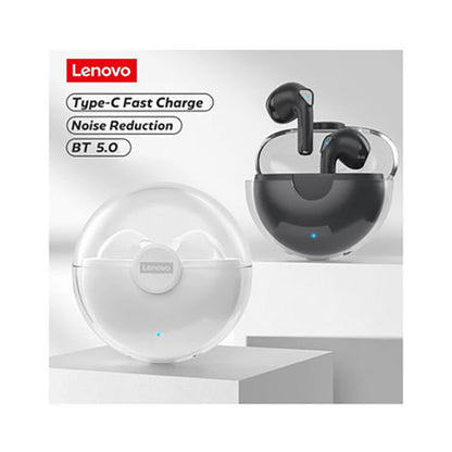 Lenovo True Wireless In-Ear Earbuds With Charging Case Black