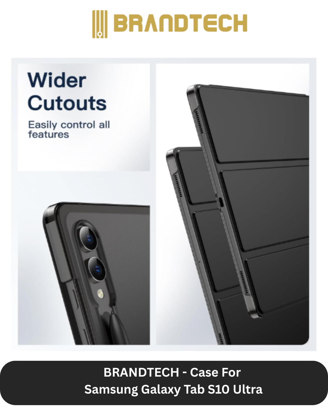 Brandtech Samsung Galaxy Tab S10 Ultra Cover + Screen Protector