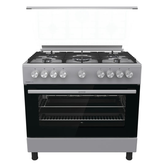 Gorenje 5-burner 90cm Gas Cooker, Stainless Steel Finish, GGI9B20S