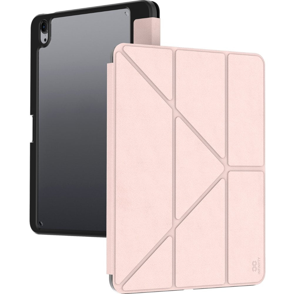 Infinyty Smart-Rap iPad Case with Tri-Fold Stand iPad Air 13-inch (2024) iPad Pro 13-inch (2021), Pink