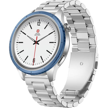 DOM 8 Smartwatch with Steel Strap – Blue