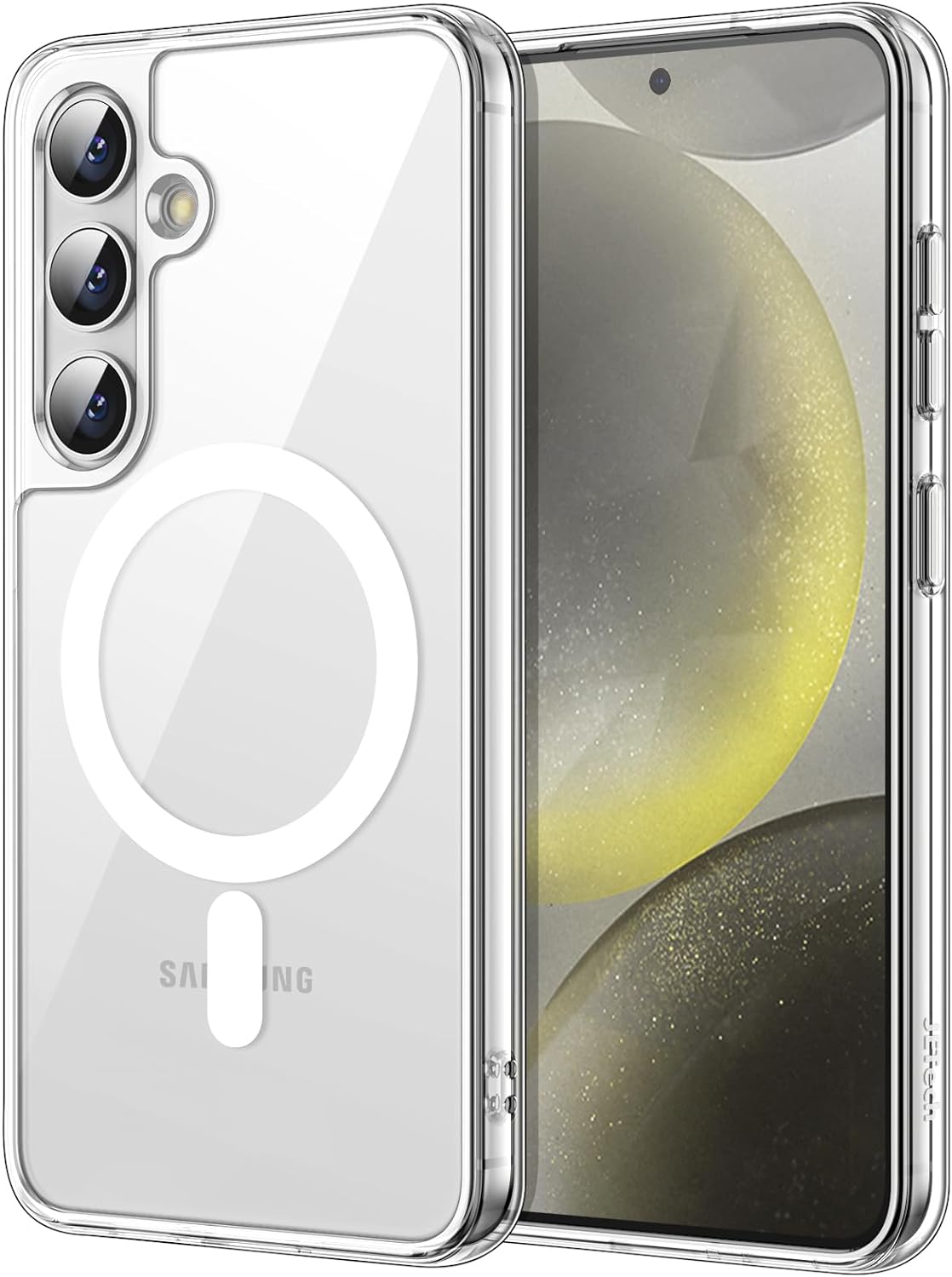 PROTECT  Samsung S24 Plus Magnetic Phone Case, Anti Scratch, Bundle, Hydrogel Screen Protector Included, Protective, Clear, MSAMS24P