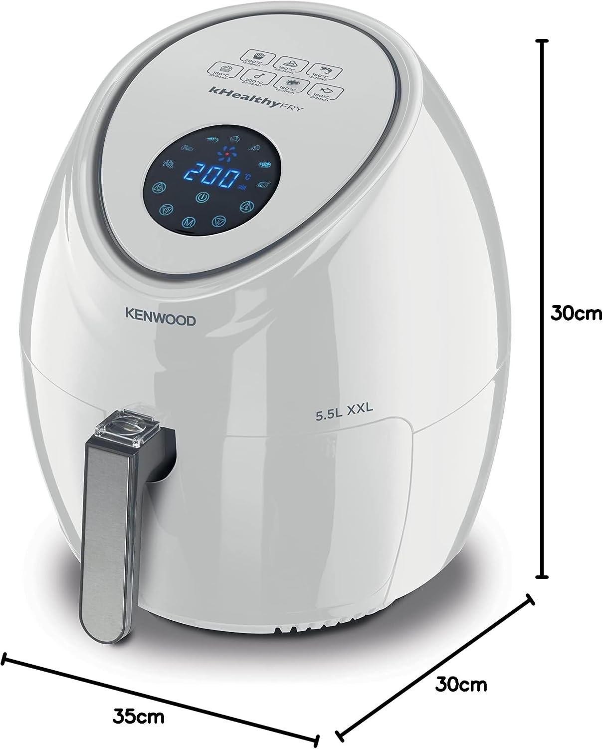 Kenwood HFP50WH Air Fryer - Removable Non-Stick Basket