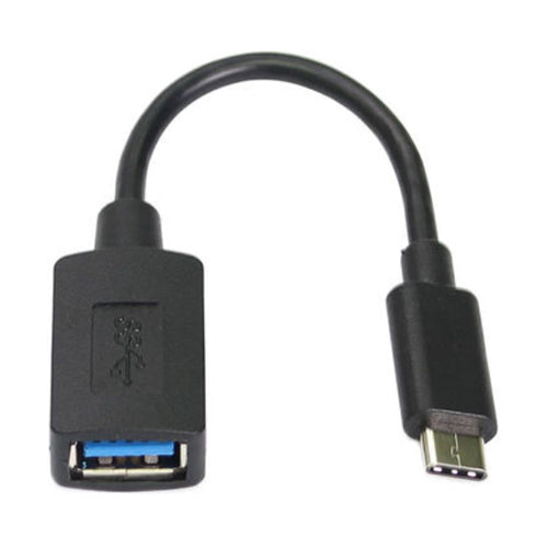 Trands Type-C Male To USB Type A Female Adapter Cable Black