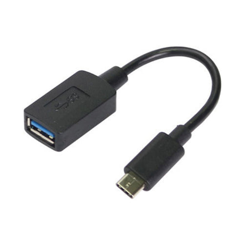 Trands Type-C Male To USB Type A Female Adapter Cable Black