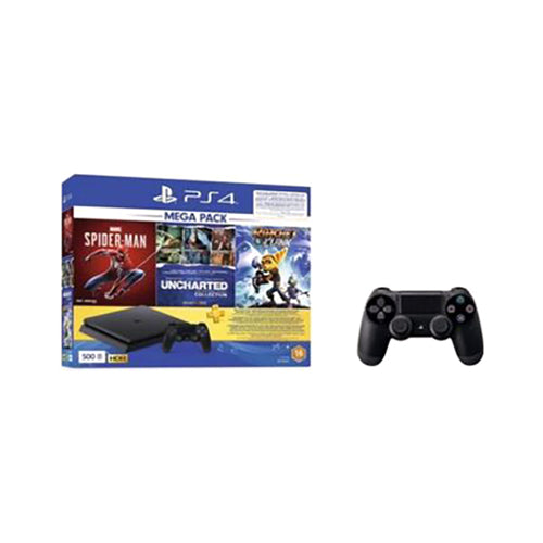 Sony PlayStation 4 Slim 500GB Console With Controller Black