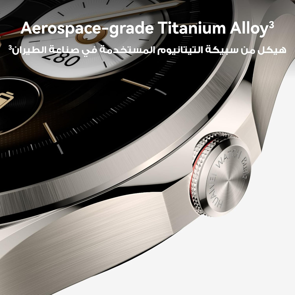 Huawei Watch Buds 2 — 1.5" 3000nit AMOLED, 2-in-1 Watch & Earbuds, Titanium, Black Fluoro & Leather