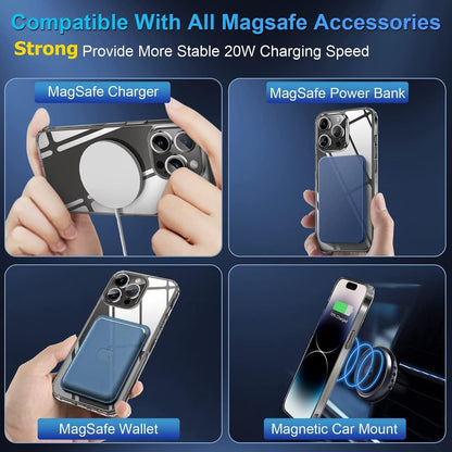 PROTECT  iPhone 14 Pro Magsafe Phone Case, Anti Scratch, Bundle, Screen Protector included, Protective, Clear, MSIP14P