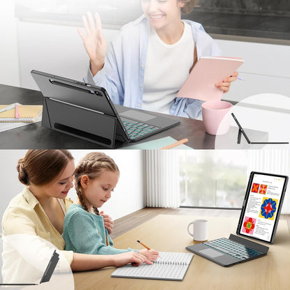 PROTECT  TAB S9 ULTRA Protective Tablet Keyboard, Bluetooth, With Trackpad, Backlit, Grey, HL118A-U
