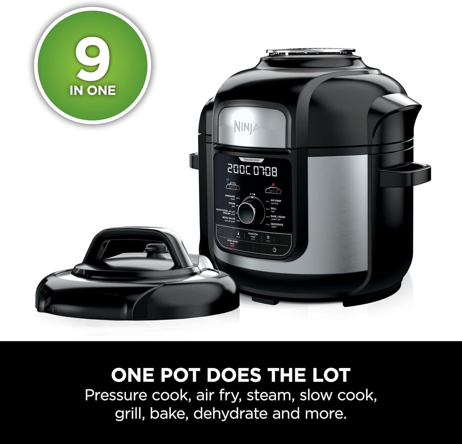 Ninja Foodi Max 9-in-1 Multi Cooker L Black, OP500ME Ecity