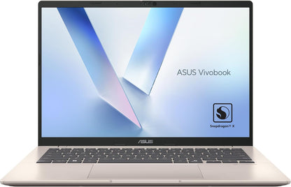 ASUS VivoBook 14 X1407QA-LY146W — Snapdragon X X1-26-100, 16GB/1TB PCIe G4, 14" WUXGA 60Hz, Copilot+ (Gold)