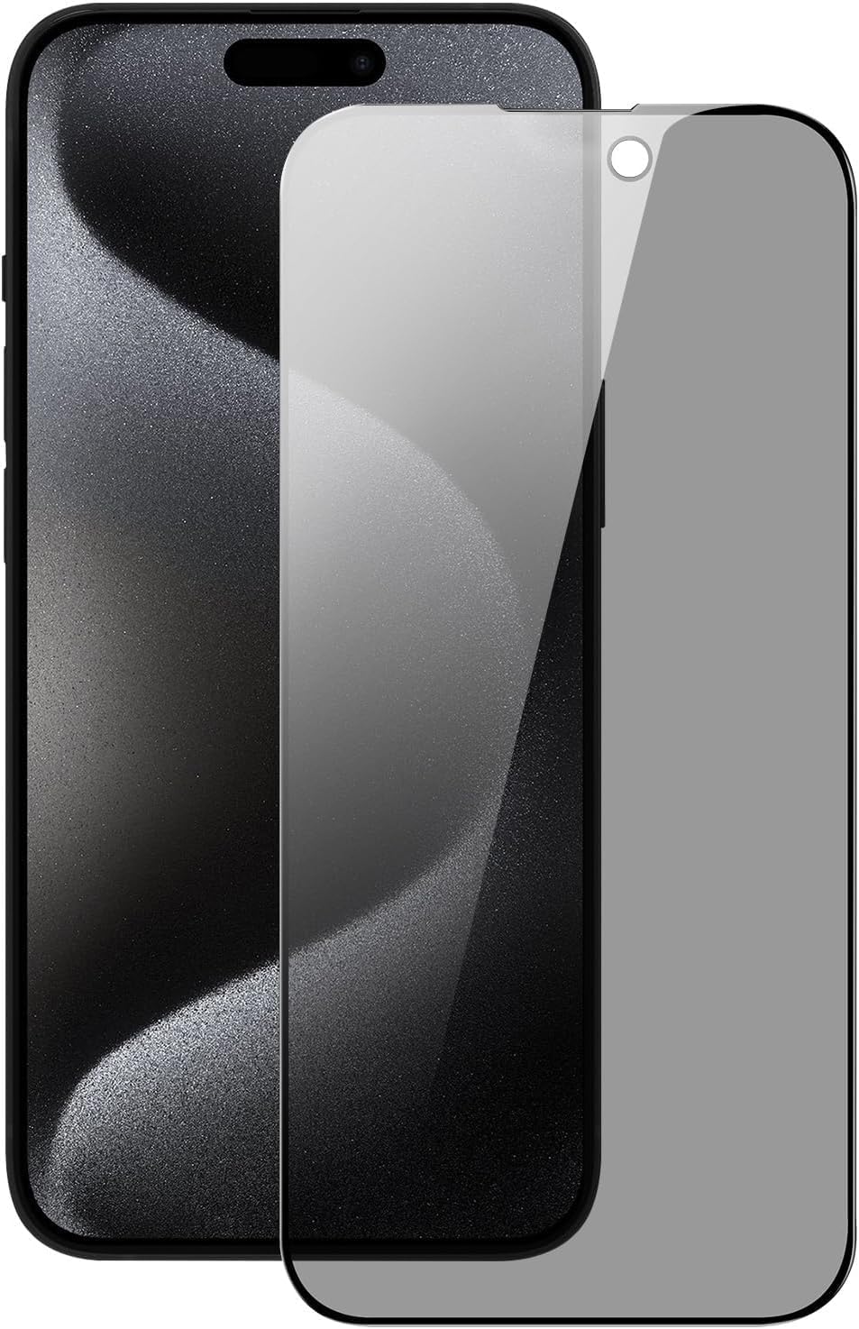 PROTECT  iPhone 16 Pro Privacy Screen Protector,  9D Tempered Glass, Anti Scratch, Matte , Black, PIP16P