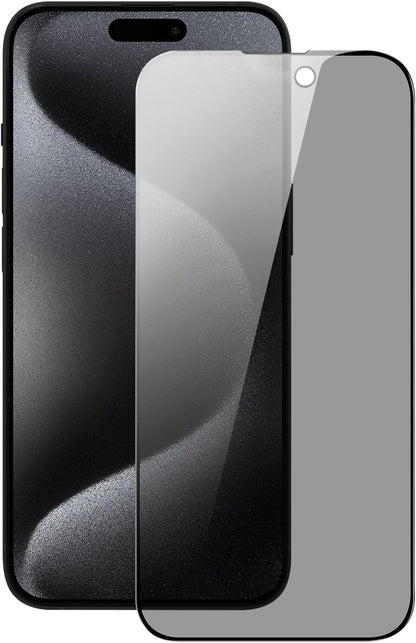 PROTECT  iPhone 16 Pro Privacy Screen Protector,  9D Tempered Glass, Anti Scratch, Matte , Black, PIP16P