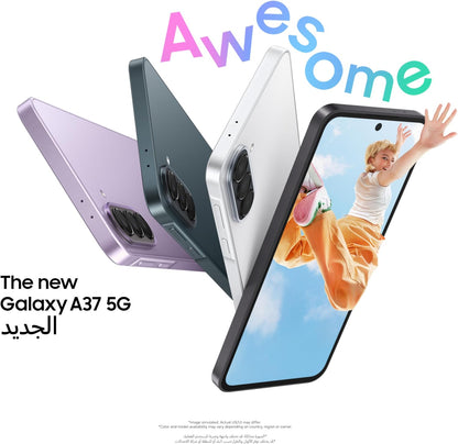 Samsung Galaxy A37 5G — 8GB / 256GB, Super AMOLED 120Hz, 50MP OIS, Galaxy AI, Exynos 1480, IP67 (Awesome White)