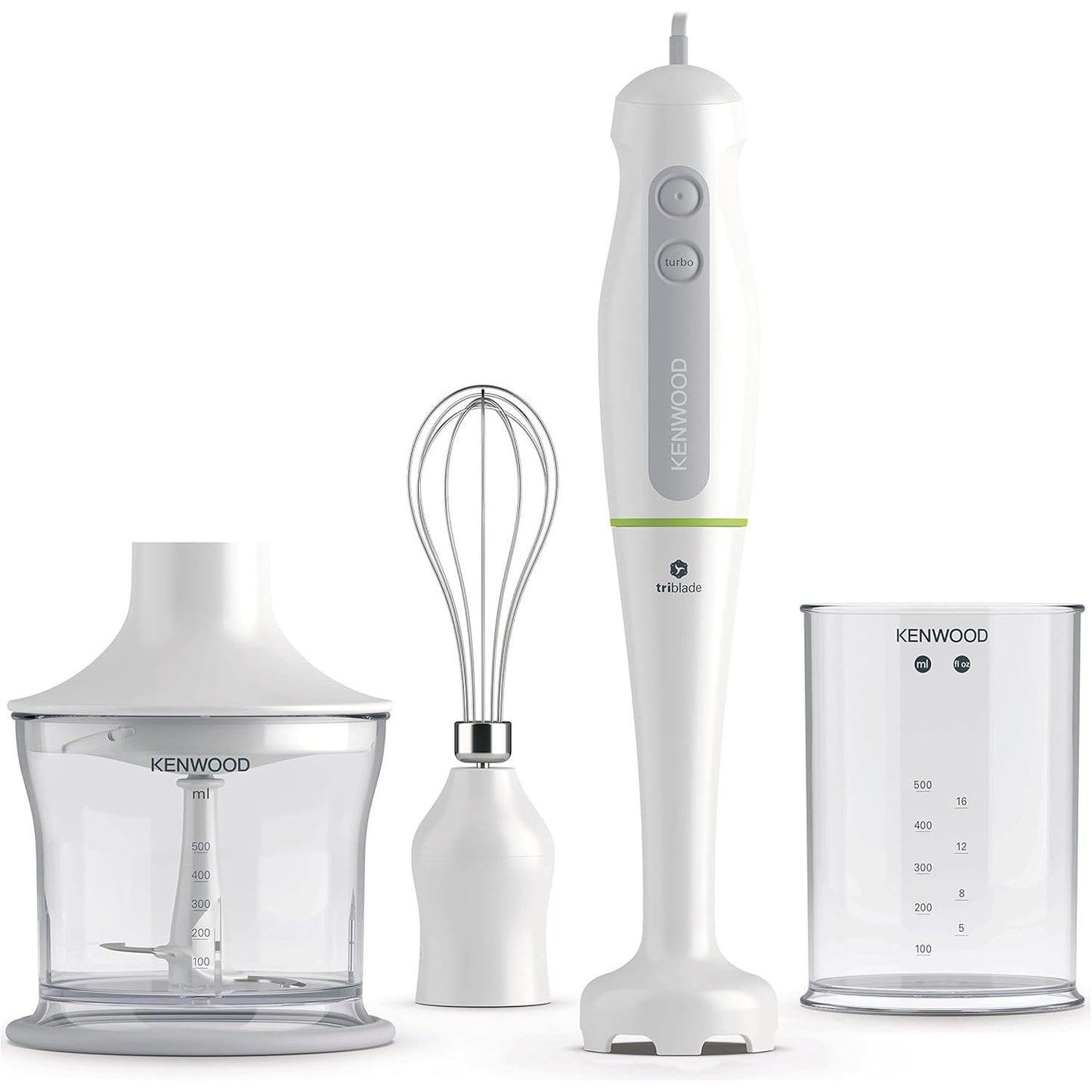 Kenwood Electric Hand Blender Set 600W White