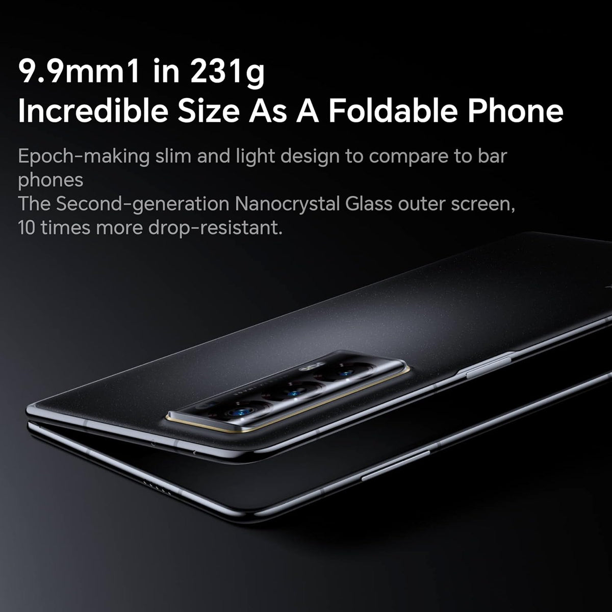 Honor Magic V2 5G — 16GB / 512GB Foldable Smartphone, Eco-Leather (Midnight Black)