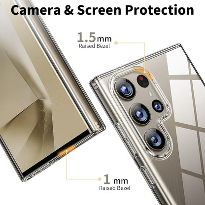 PROTECT  Samsung S24 Ultra Lucid Phone Case, Anti Scratch, Bundle, Screen Protector included, Protective, Clear, LSAMS24U