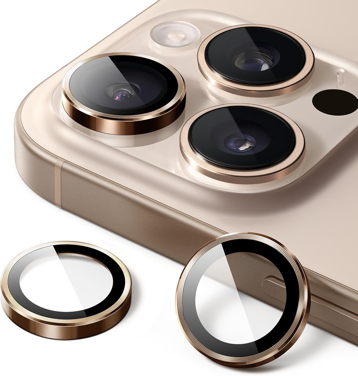 PROTECT  iPhone 16 Pro Xzoom Lens Protector, Sapphire Glass, Alloy Material, Ultra Clear, Premium Finish, Brown, XIP16PBRN