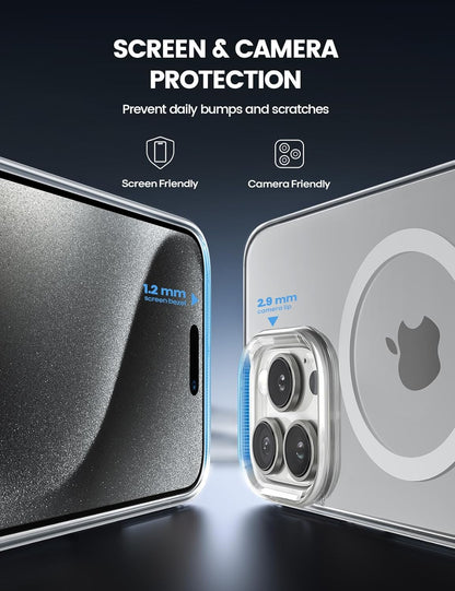 PROTECT  iPhone 15 Pro Max Magsafe Phone Case, Anti Scratch, Transparent, Protective, Clear, MSIP15PM