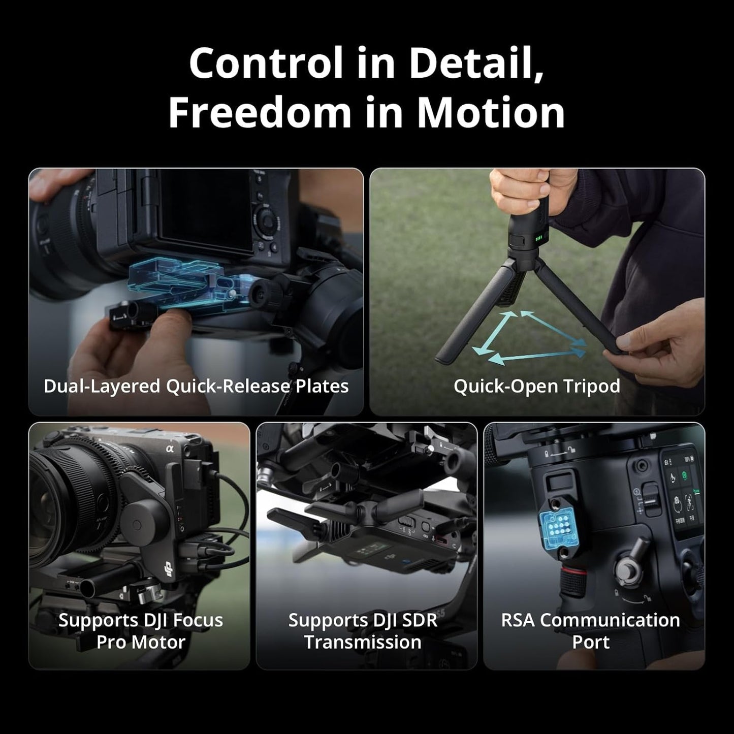 DJI RS 5 Gimbal Stabilizer for Camera DJI-RS500