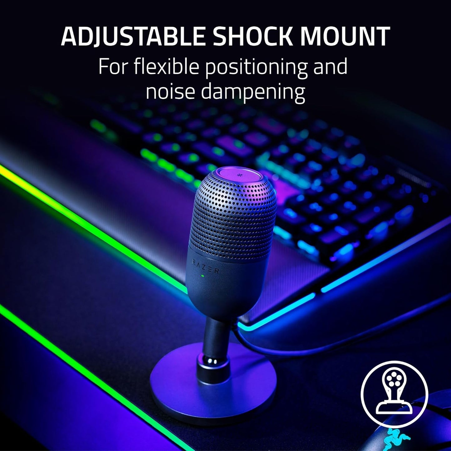 Razer Seiren V3 Mini Microphone, USB, Ultra Compact, Black, RZ19-05050100-R3U1