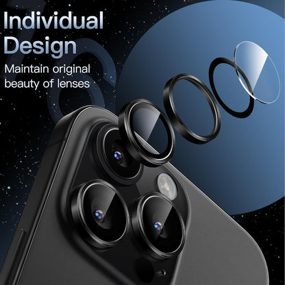 PROTECT  iPhone 16 Pro Xzoom Lens Protector, Sapphire Glass, Alloy Material, Ultra Clear, Premium Finish, Black, XIP16PBLK