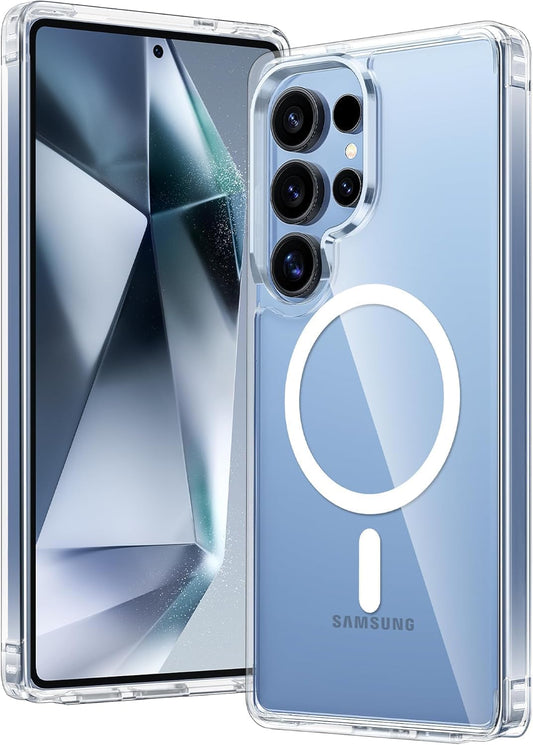 PROTECT  Samsung S25 Ultra Magnetic Phone Case, Anti Scratch, Transparent, Protective, Clear, MSAMS25U