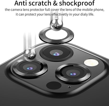 PROTECT  iPhone 15 Pro Xzoom Lens Protector, Sapphire Glass, Alloy Material, Ultra Clear, Premium Finish, Black, XIP15PBLK