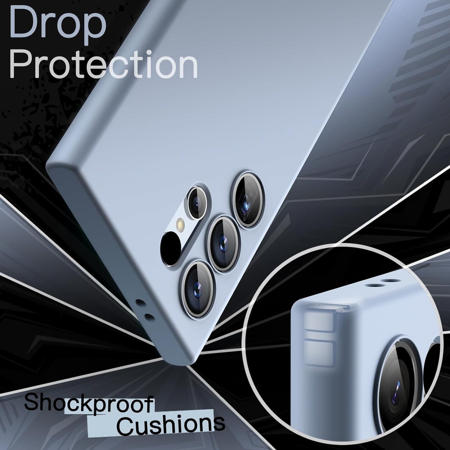 PROTECT  Samsung S25 Ultra Silicon Phone Case, Magnetic, Protective, Anti Scratch, Blue, SMS25UBLU