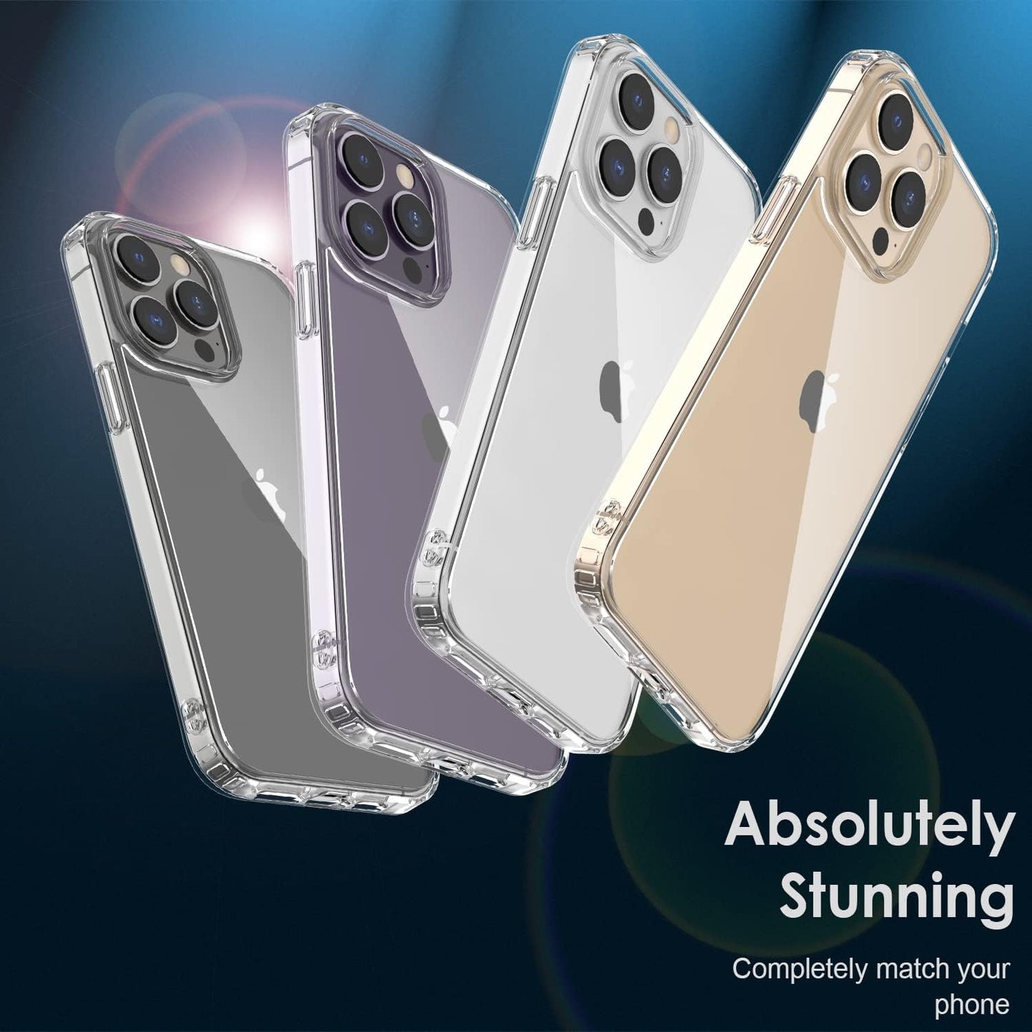PROTECT  iPhone 14 Pro Max Lucid Phone Case, Anti Scratch, Bundle, Screen Protector included, Protective, Clear, LIP14PM