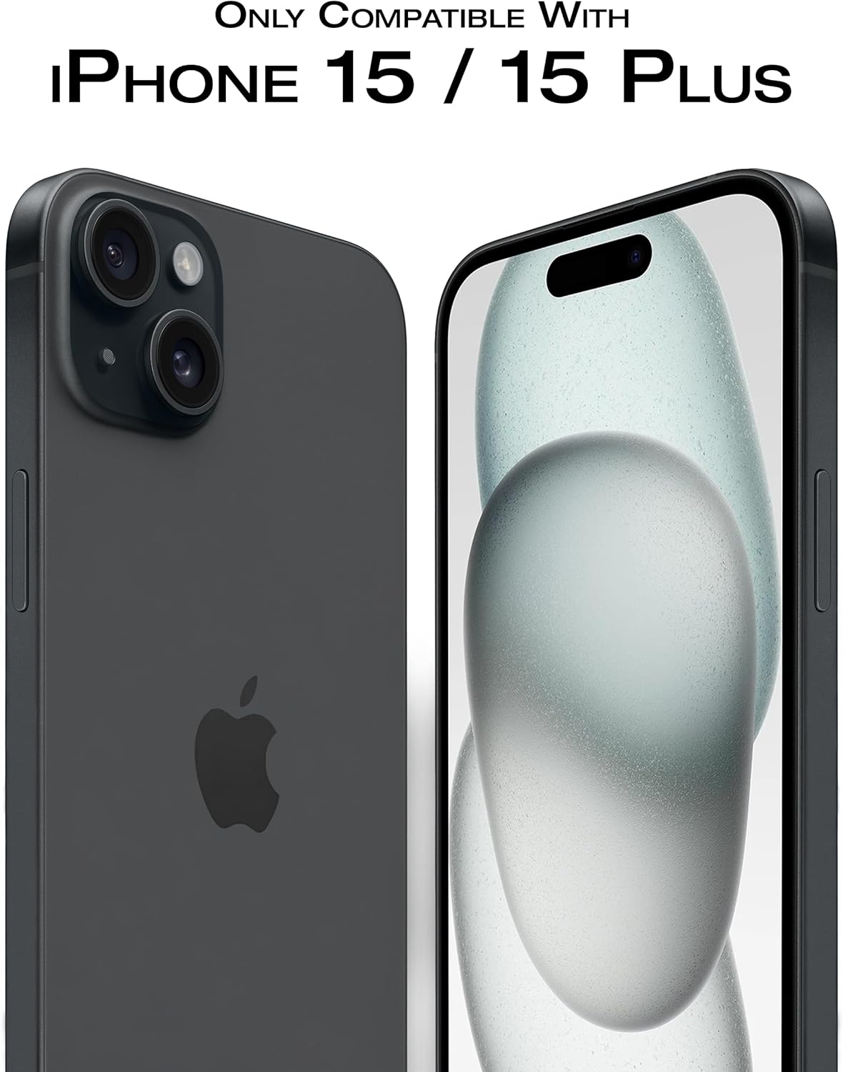 PROTECT  iPhone 15 Xzoom Lens Protector, Sapphire Glass, Alloy Material, Ultra Clear, Premium Finish, Black, XIP15BLK
