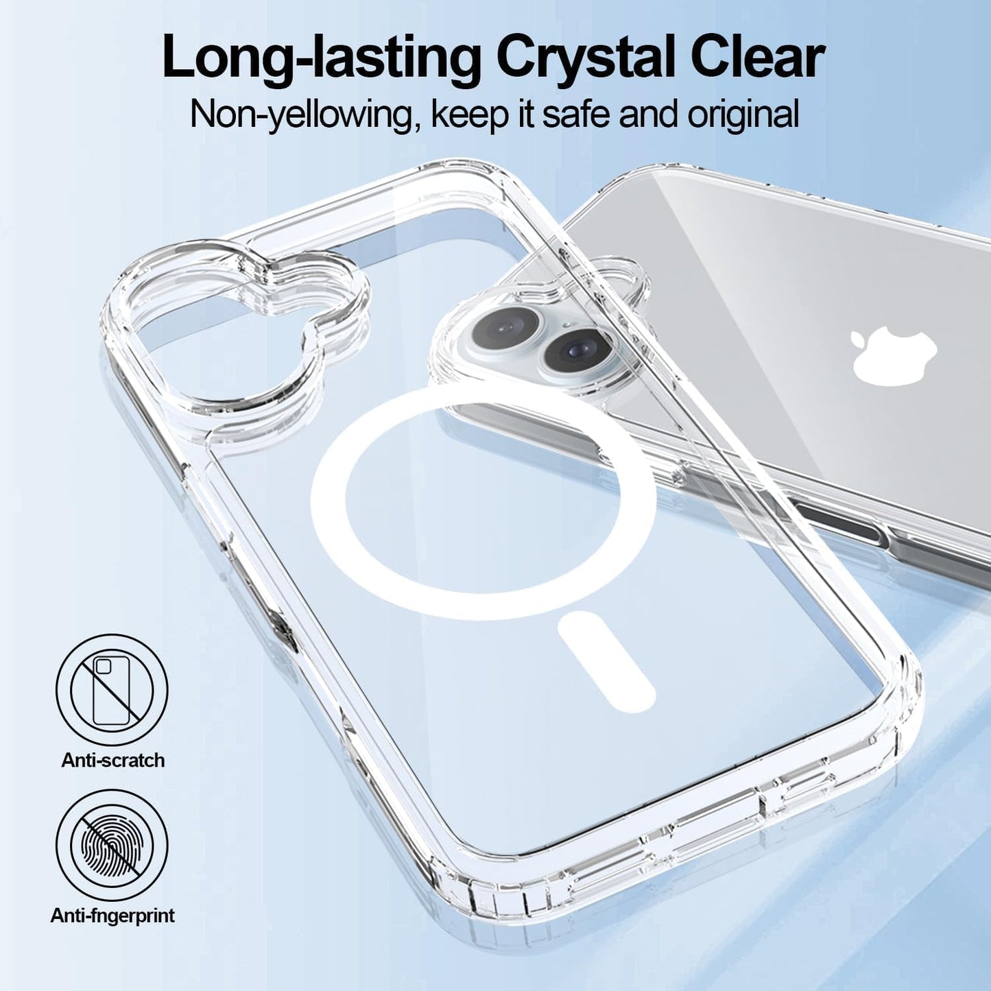 PROTECT  IPHONE 16 Magsafe Phone Case, Anti Scratch, Transparent, Protective, Clear, MSIP16