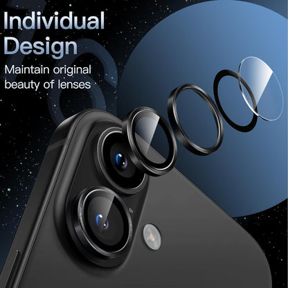 PROTECT  iPhone 16 Xzoom Lens Protector, Sapphire Glass, Alloy Material, Ultra Clear, Premium Finish, Black, XIP16BLK