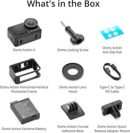 DJI ZA400-C1 OSMO ACTION 4 STANDARD COMBO BLACK ACTION CAMERA
