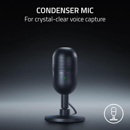 Razer Seiren V3 Mini Microphone, USB, Ultra Compact, Black, RZ19-05050100-R3U1