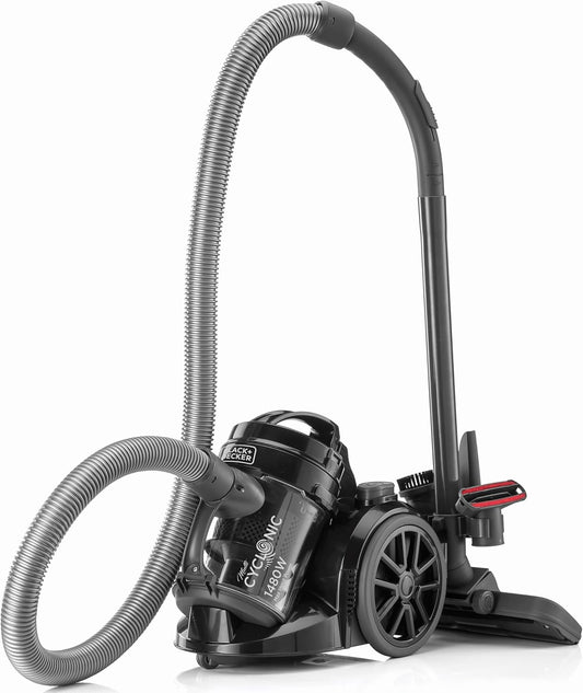 BLACK+DECKER VM1480-B5 Multicyclonic Canister Vacuum Cleaner 1400W 2.5L Black